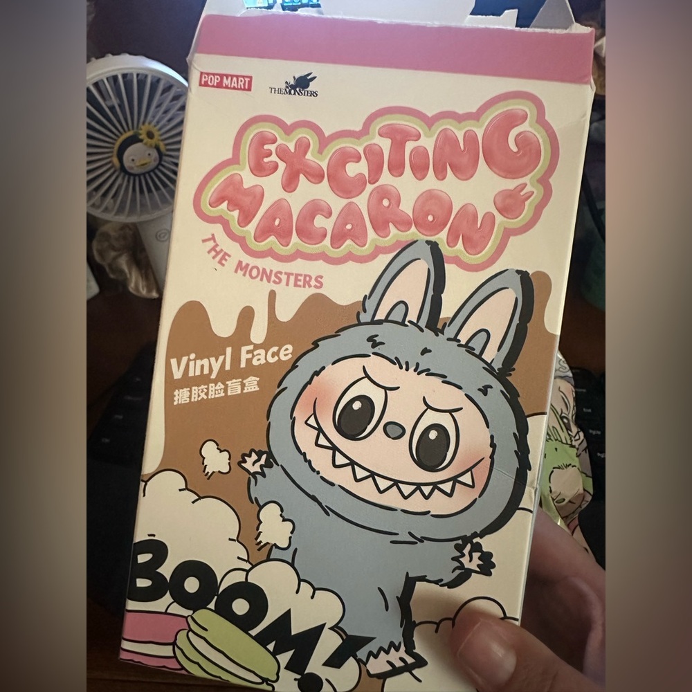 THE MONSTERS - Macaron Labubu Plush Pendant (Soymilk)